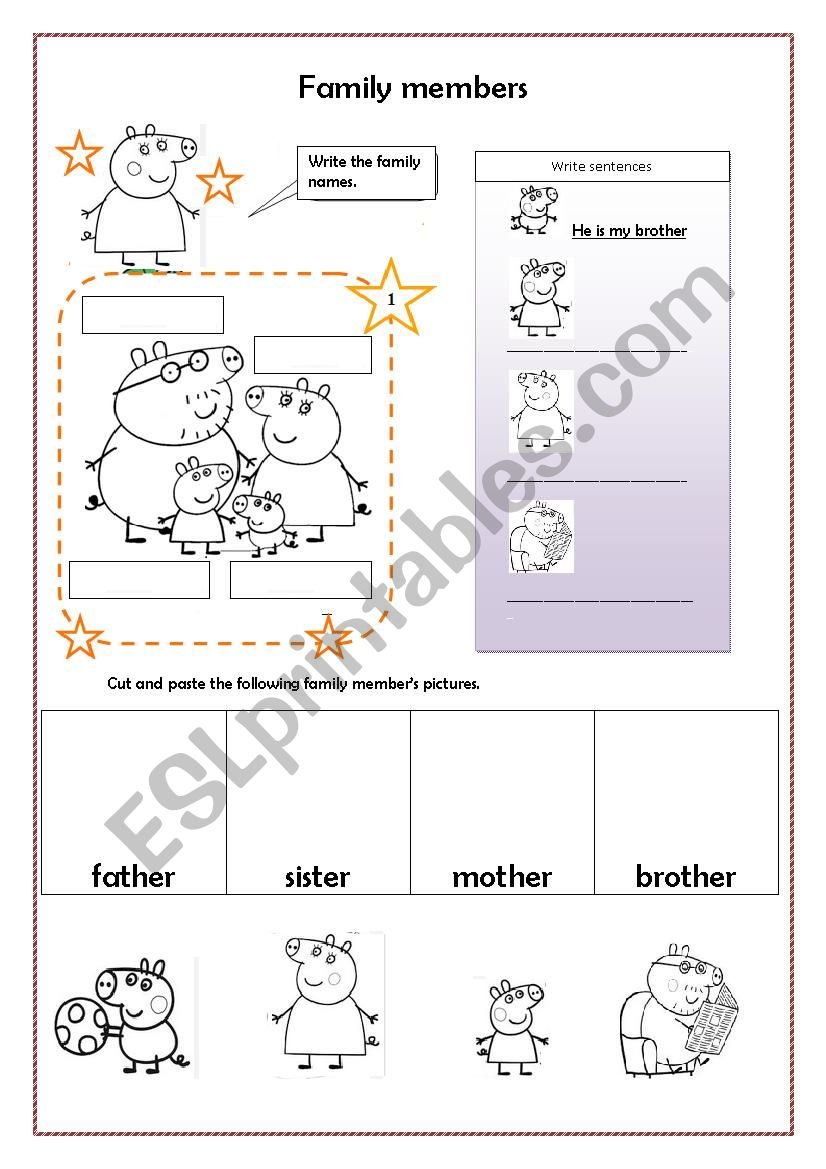 Family worksheet