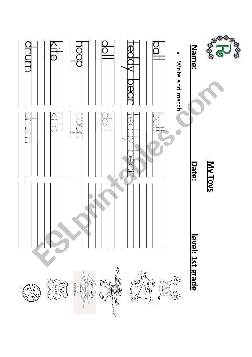 toys worksheet