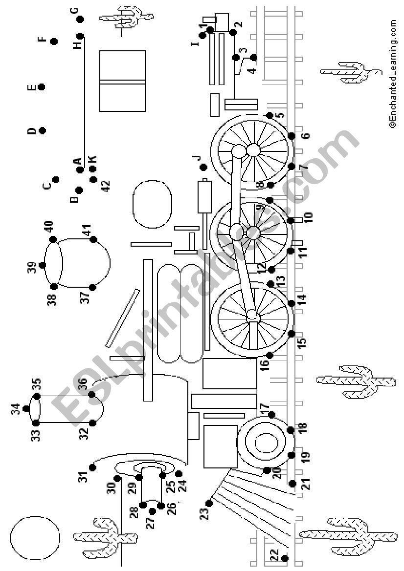 Train count  worksheet