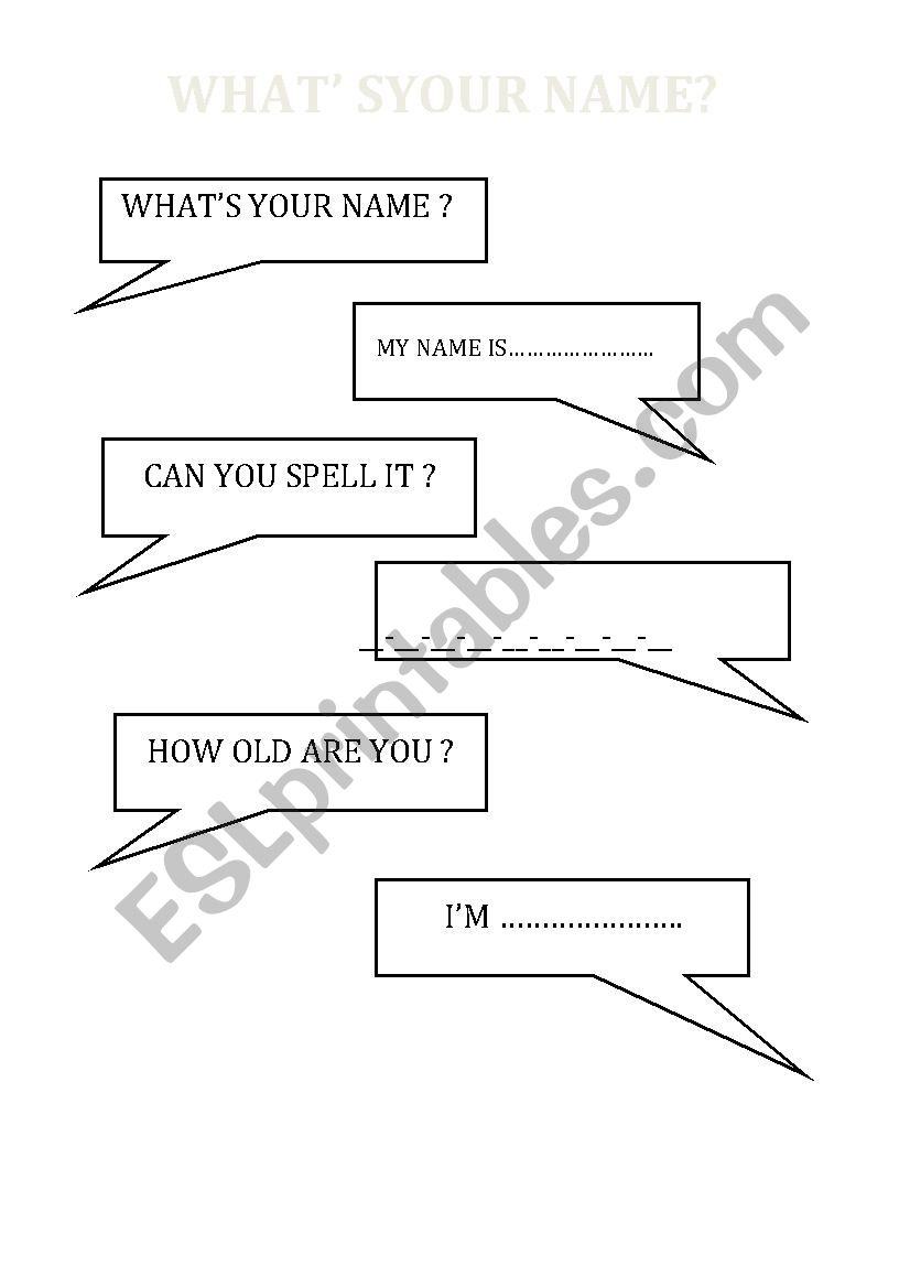 whas your name worksheet