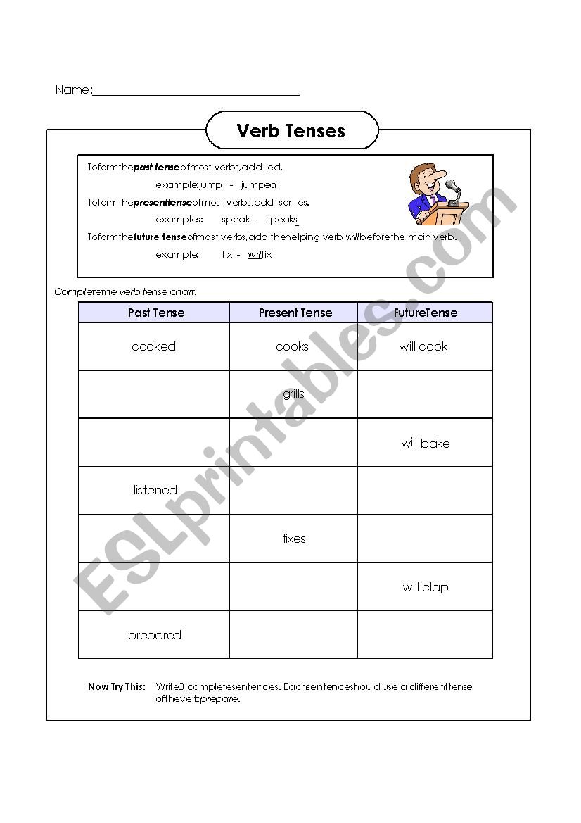 regular e irregular verbs worksheet