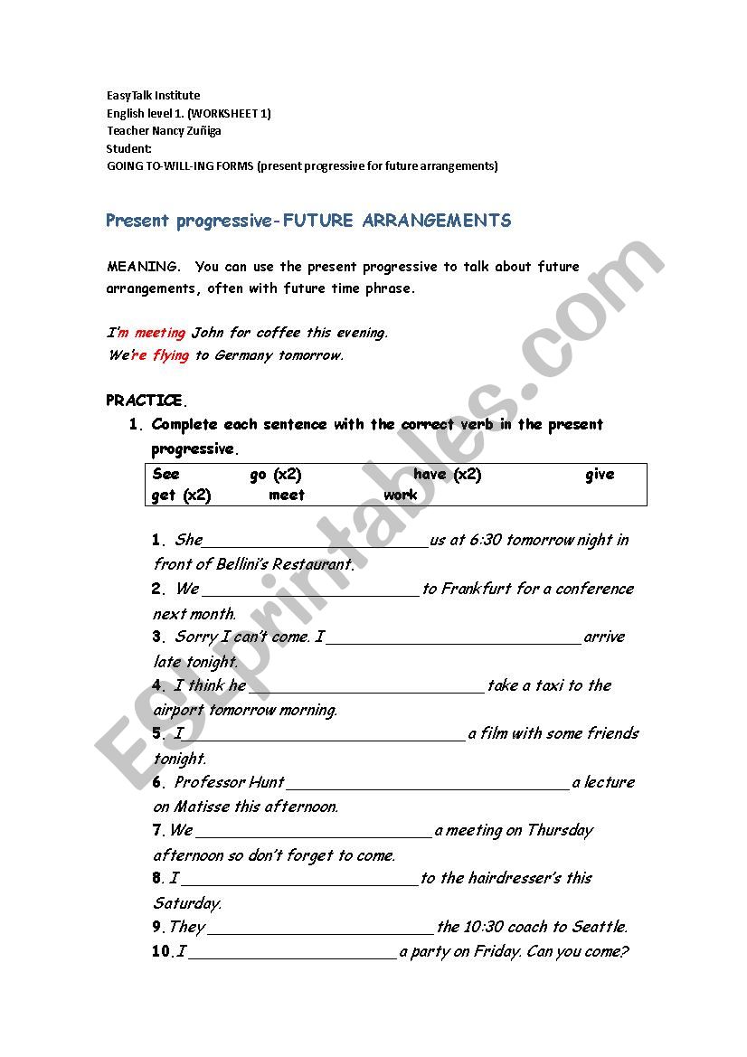 Going to worksheet