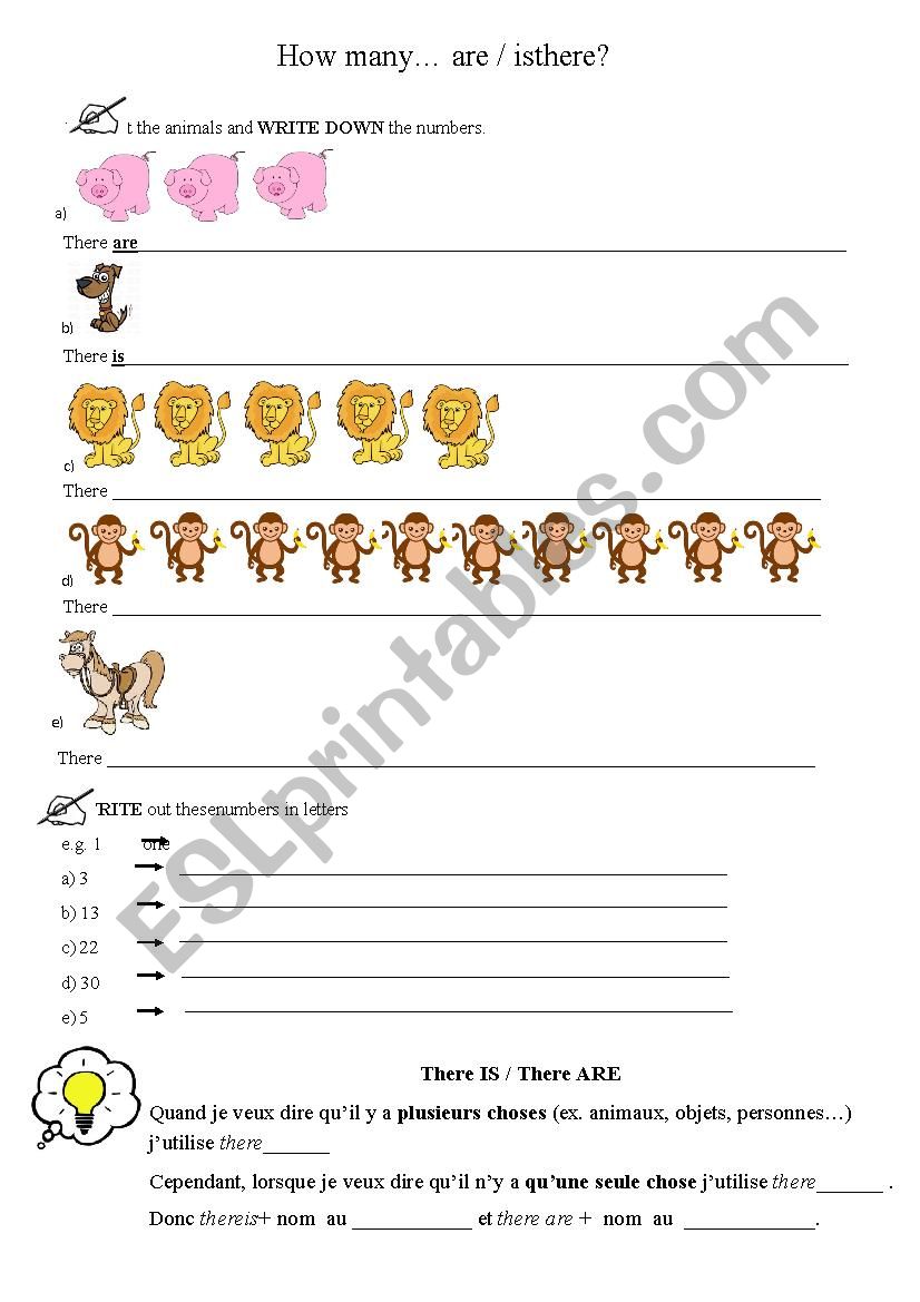 counting activity worksheet