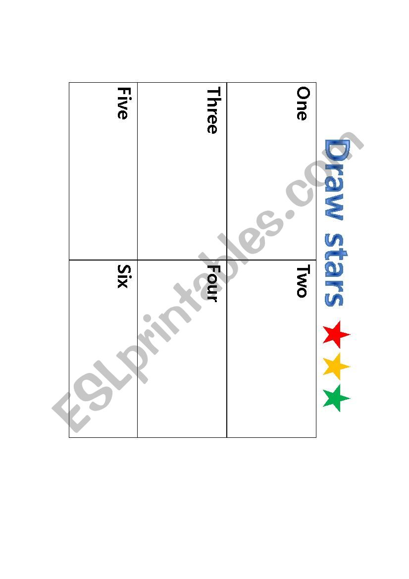 numbers worksheet