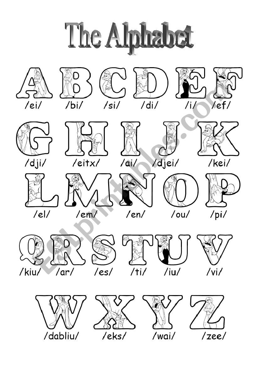 The Alphabet sounds worksheet