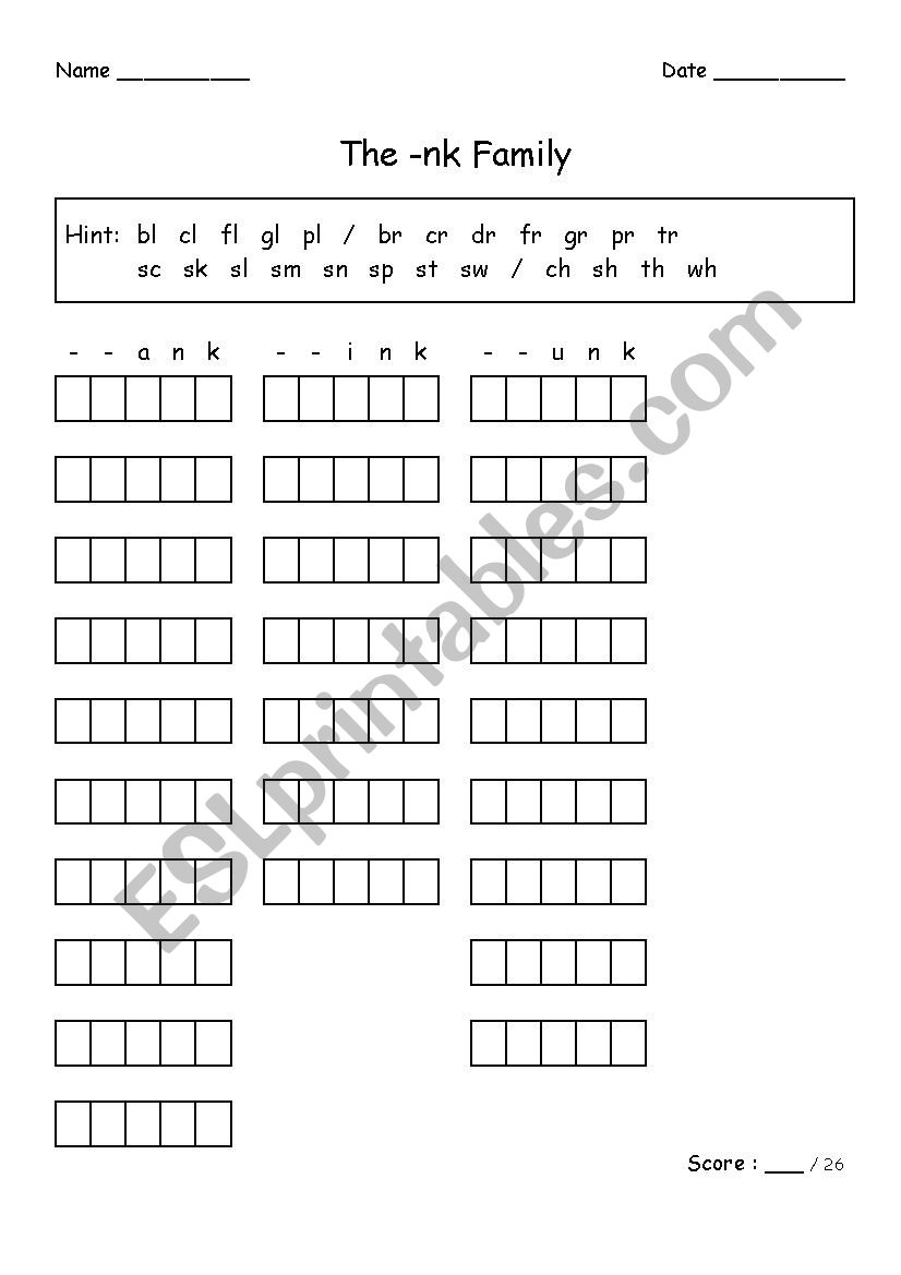 CCVCC Words worksheet