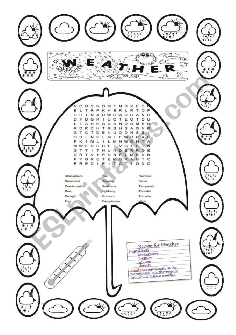 weather worksheet