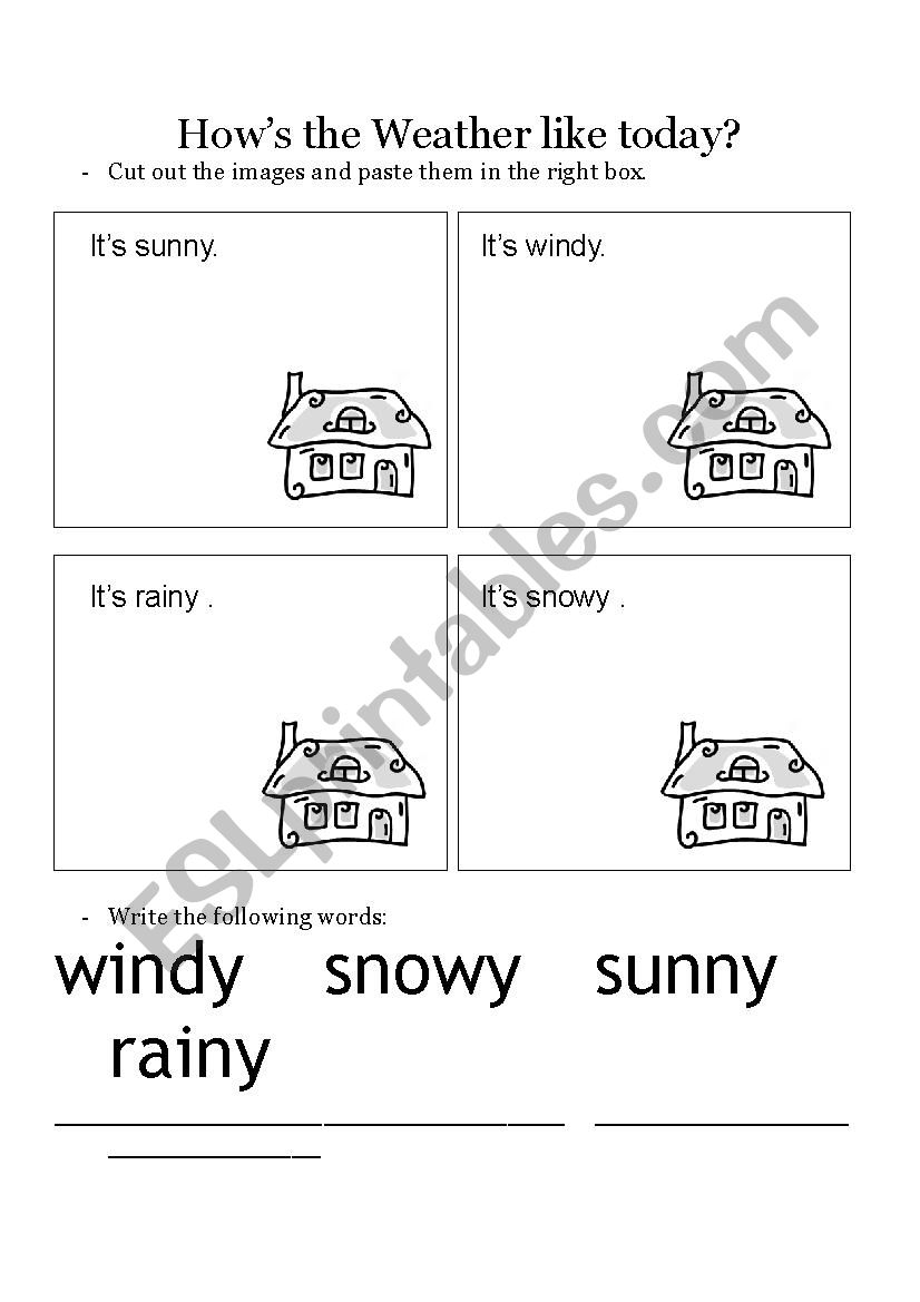 the weather  worksheet