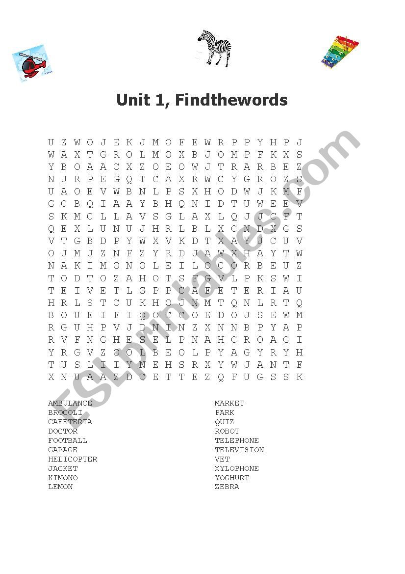 2nd year ,unit 1 puzzle for Turkish students