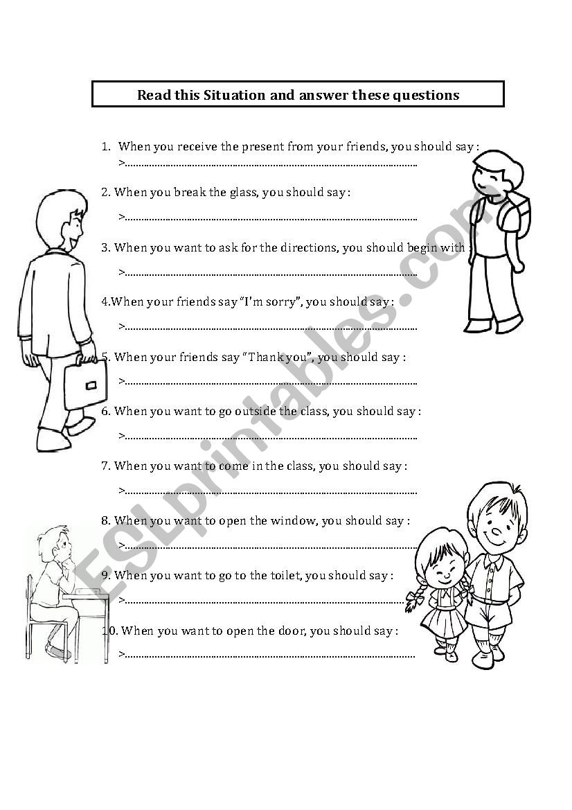 Conversation worksheet