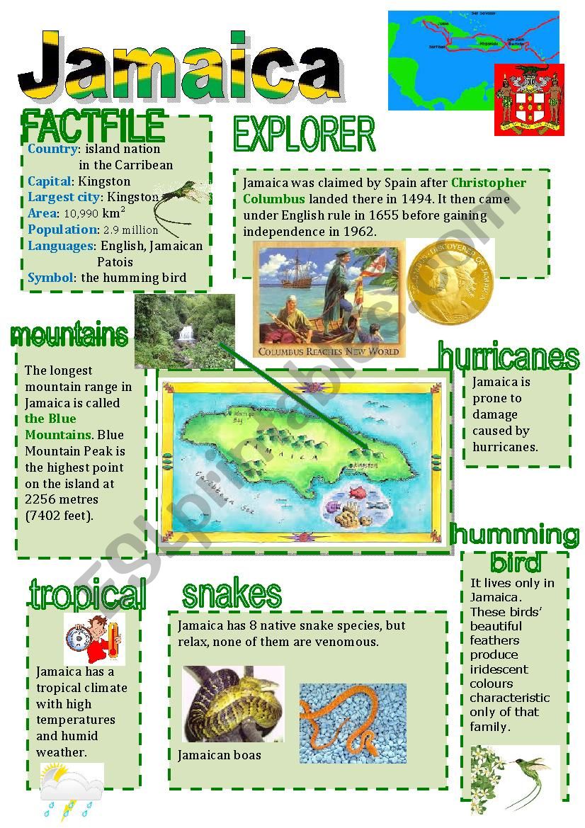 jamaica-facts-esl-worksheet-by-lareinedangleterre