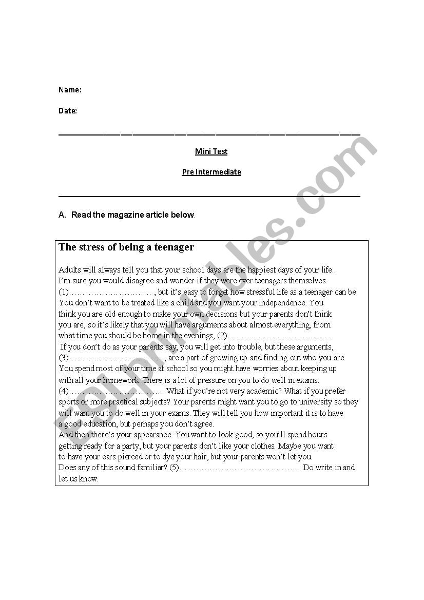 writing fiction  worksheet