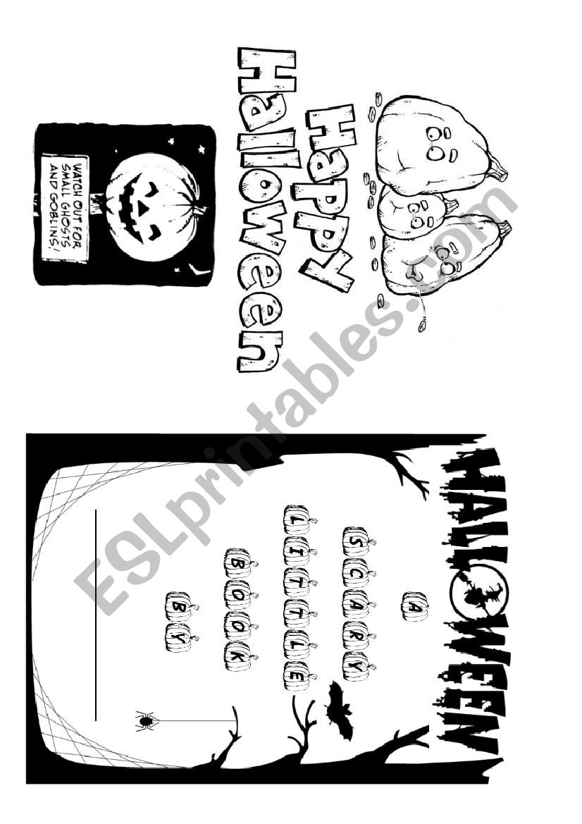 Halloween Booklet worksheet