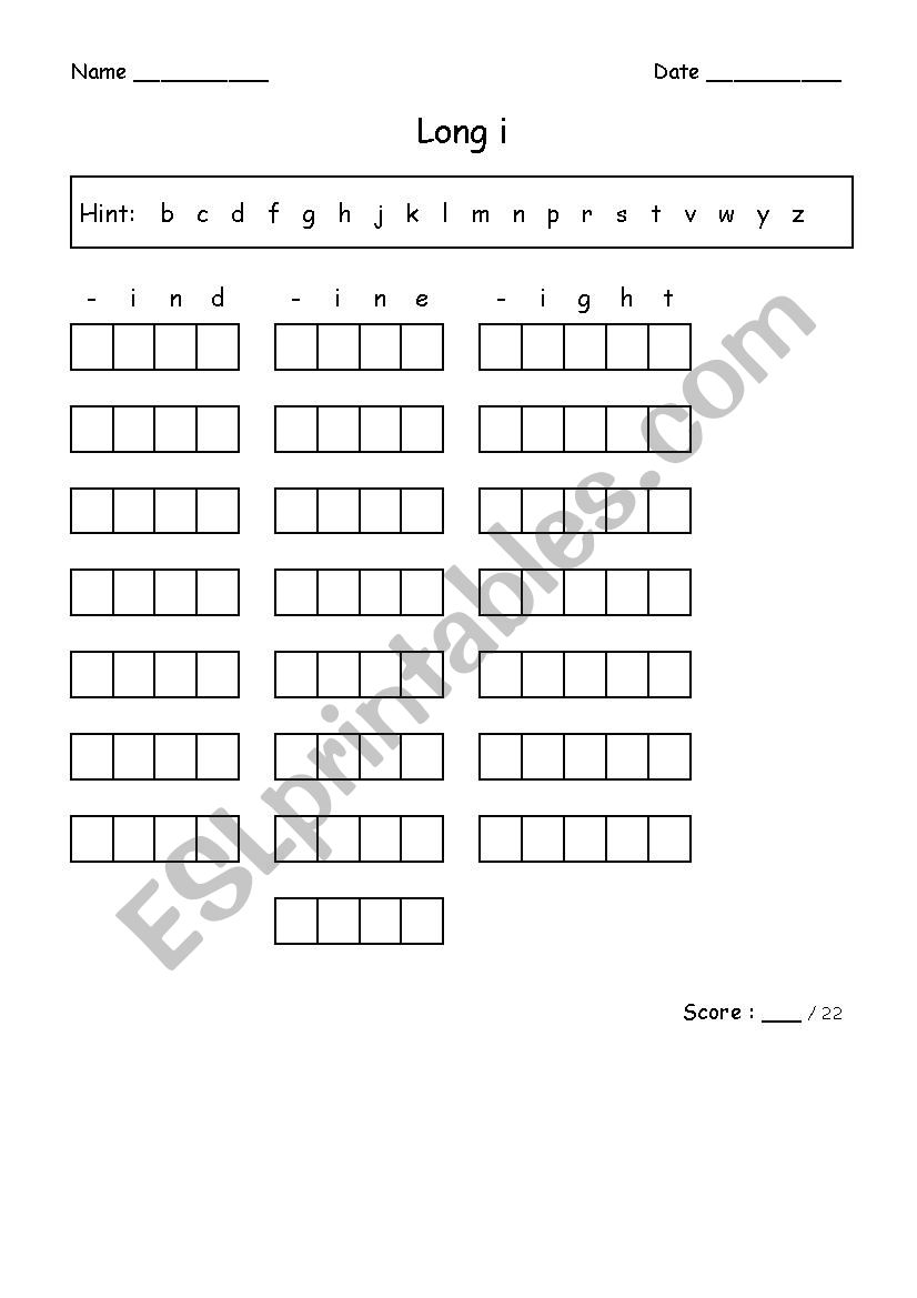 CVCC/CVCCC Words worksheet