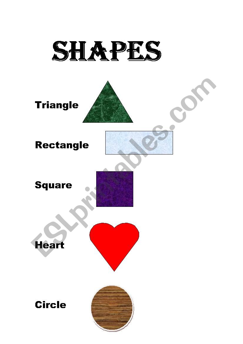 shapes worksheet