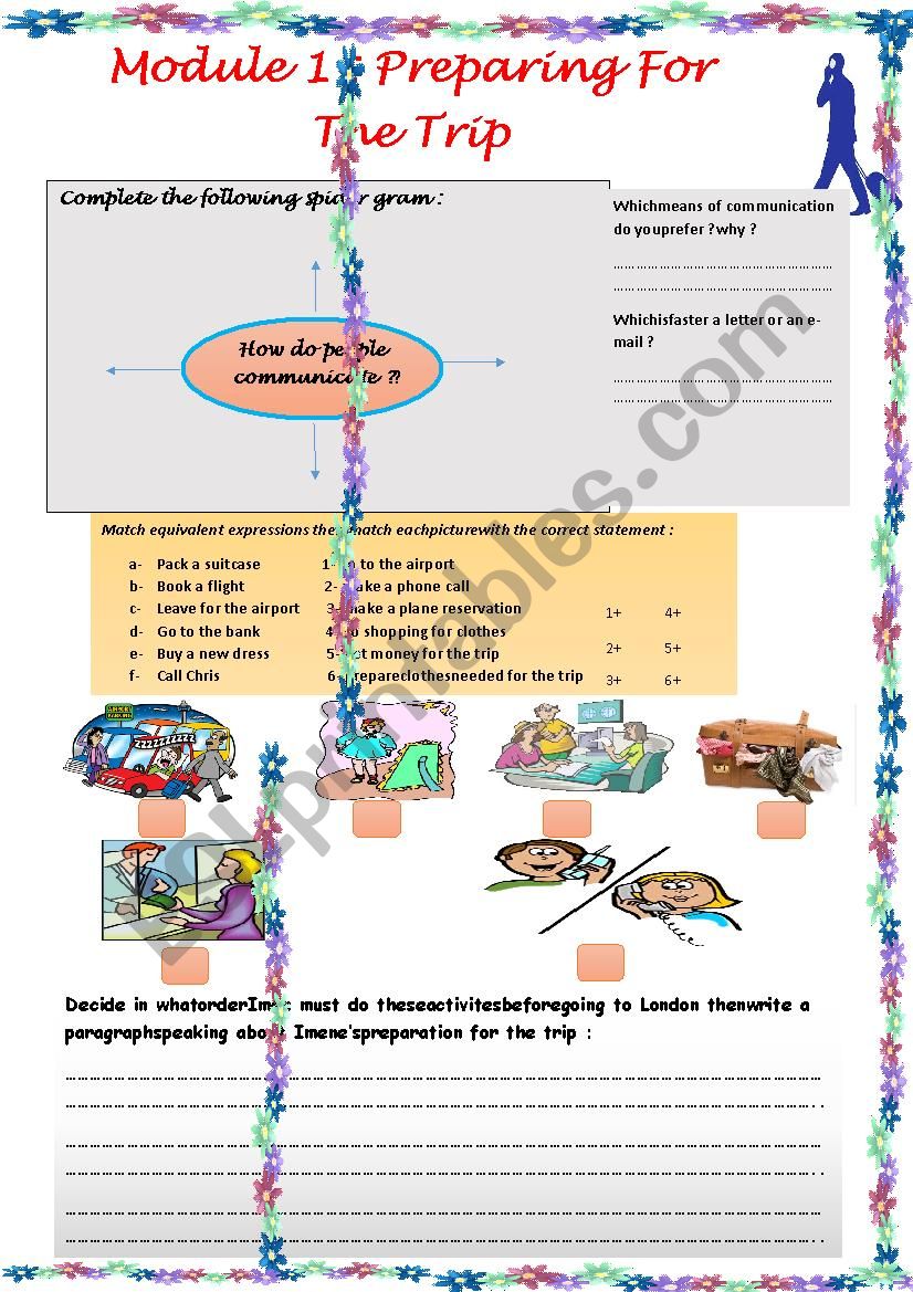 preparing for the trip lesson (4) module 1