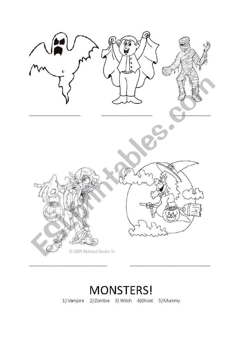 Halloween - Activity for kids worksheet