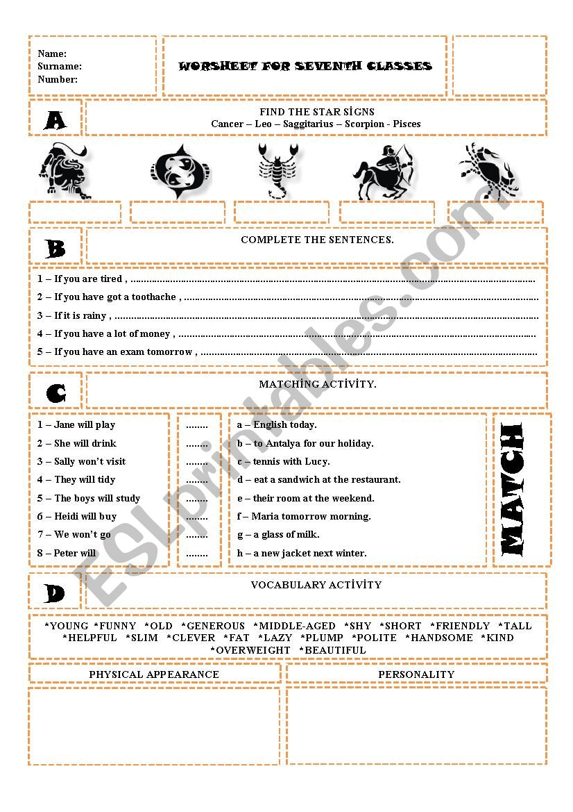 worksheet worksheet