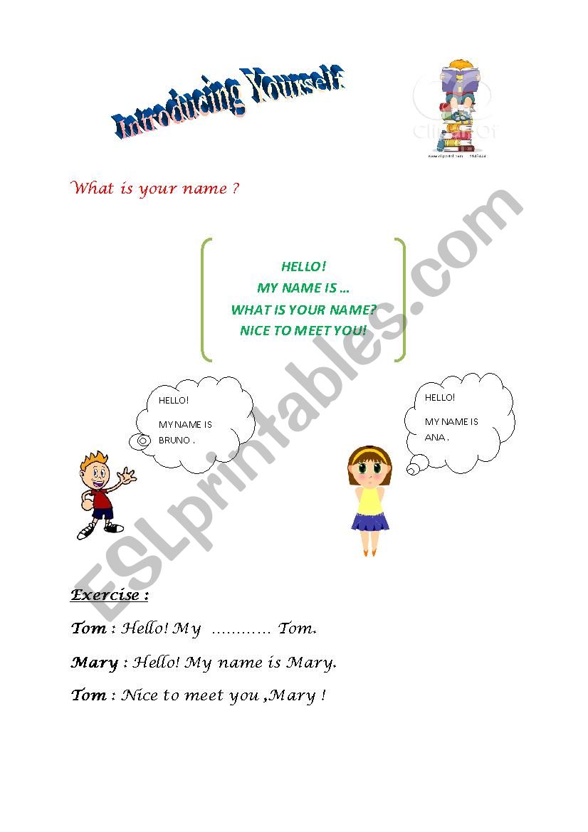 Whats your name? worksheet