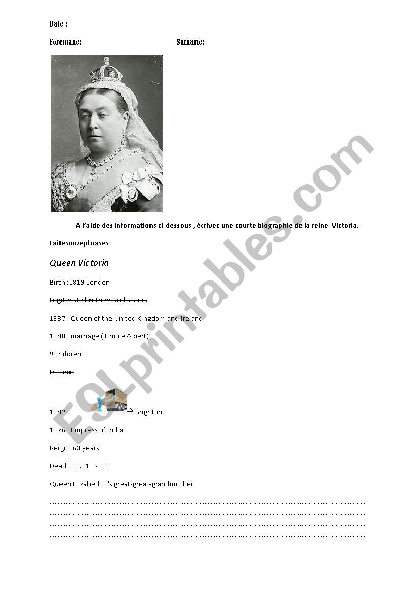 Queen victorias picture biography