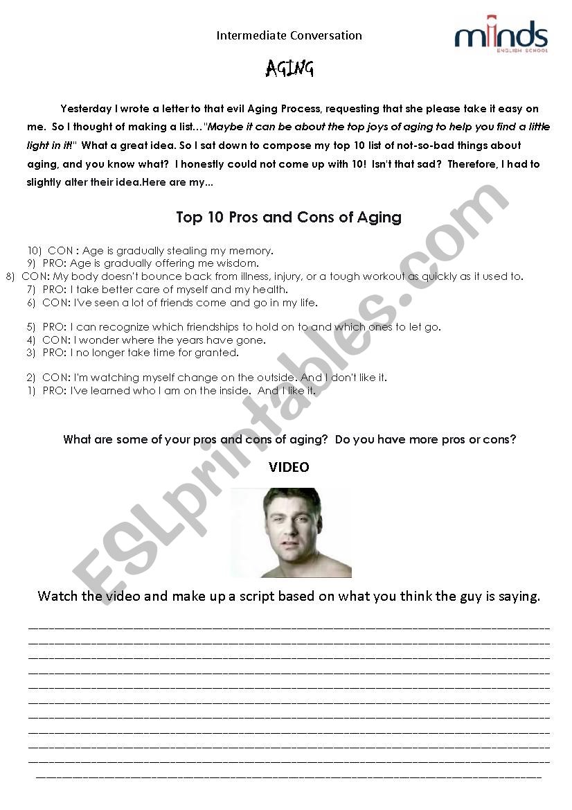 Aging worksheet