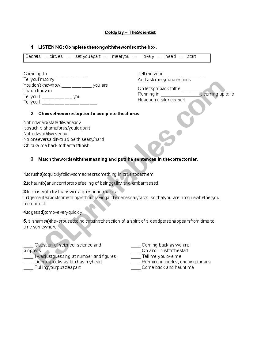 Modals verbs worksheet
