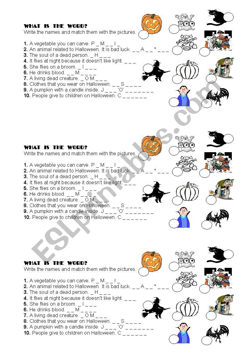 WHAT IS THE WORD? worksheet