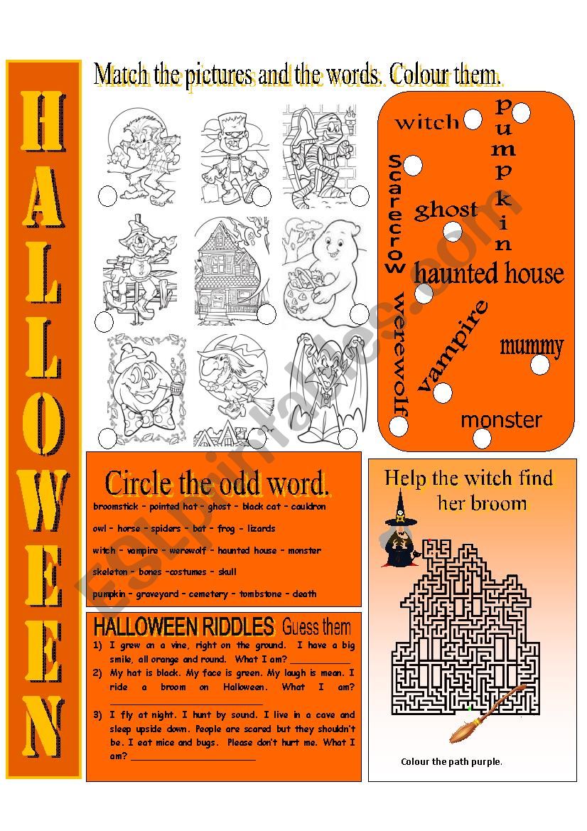 HALLOWEEN FUN worksheet