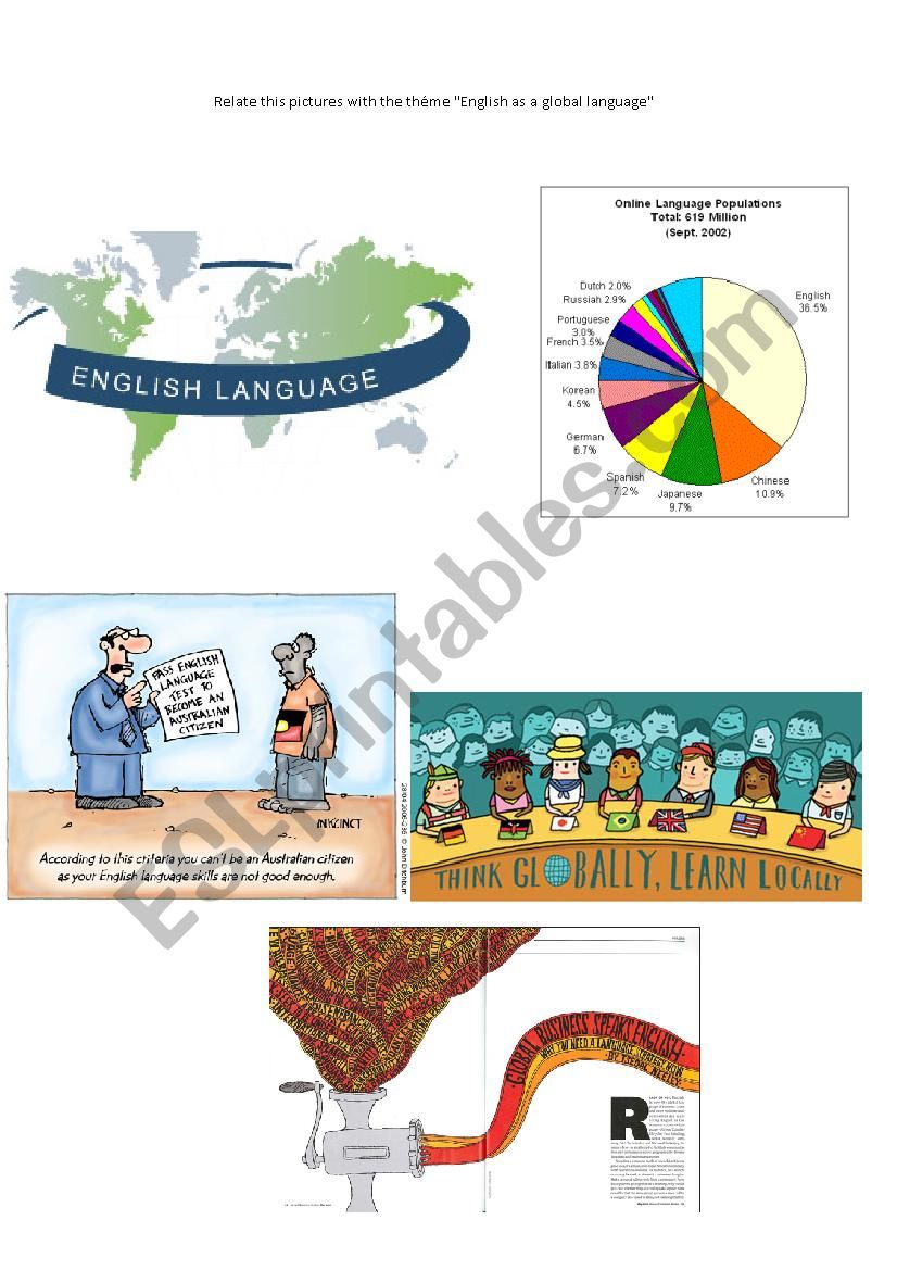 Global Language worksheet