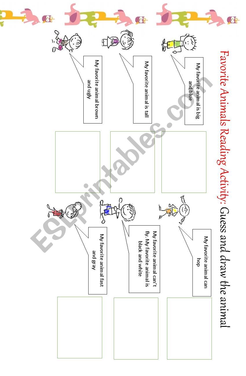 Guess the Animal worksheet