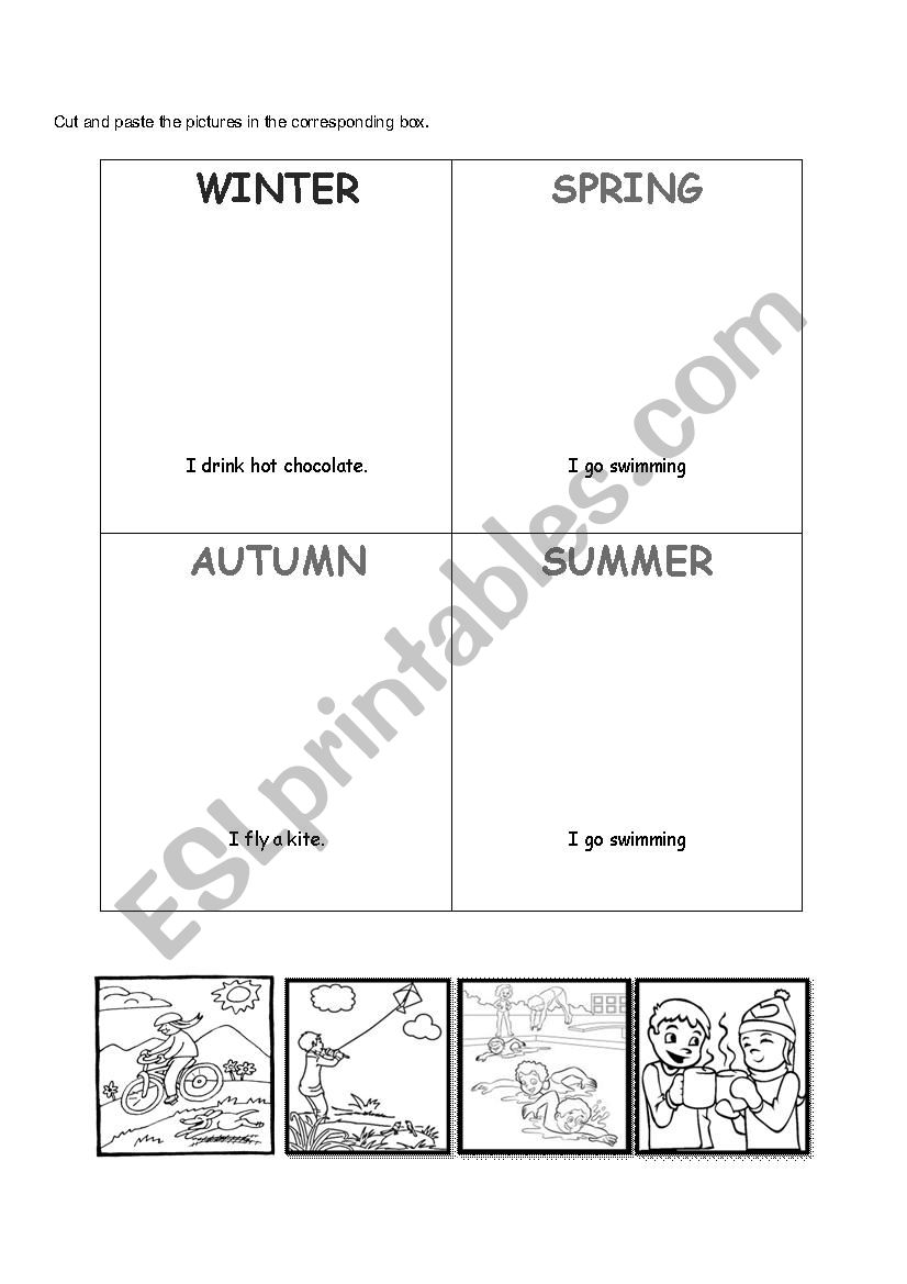 seasons of year worksheet