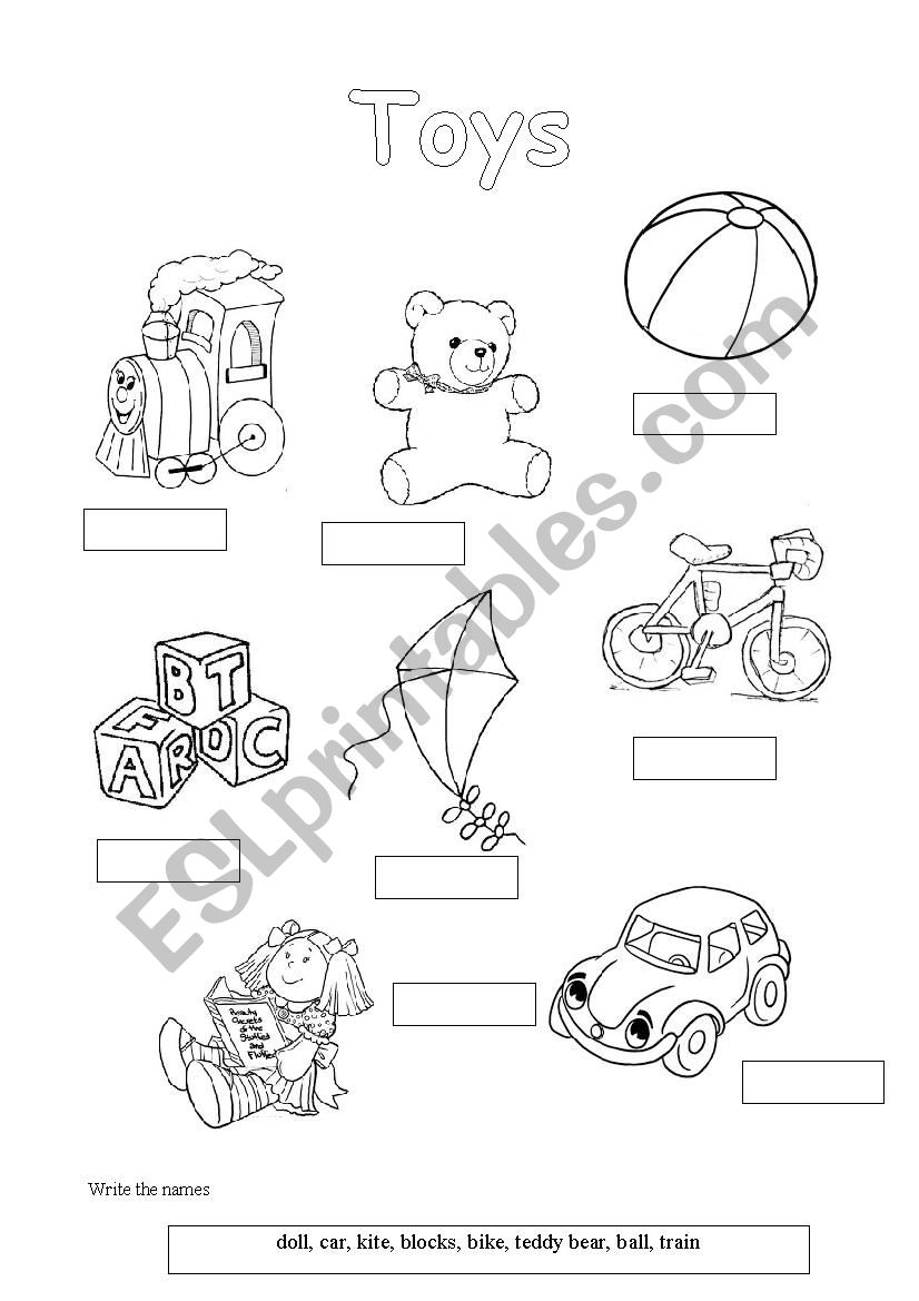 toys worksheet