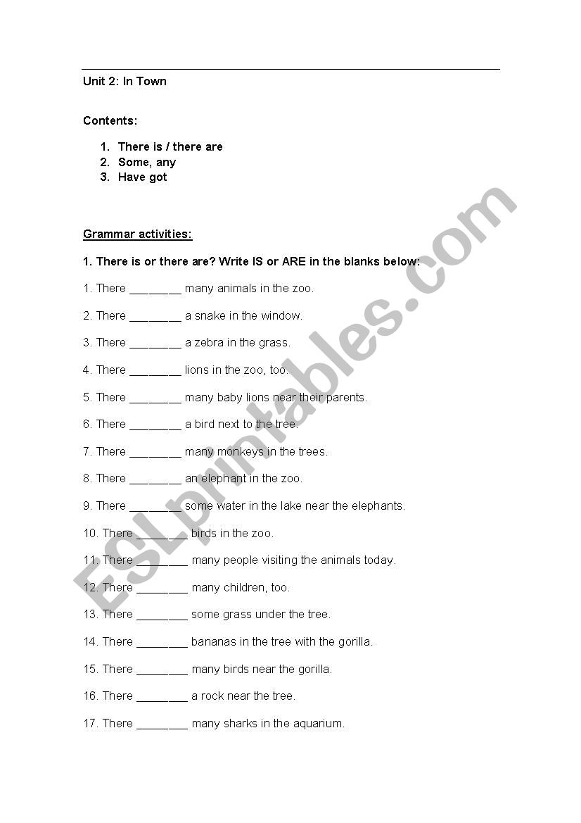 ENGLISH ALIVE TEST UNIT 2 1ÂºESO