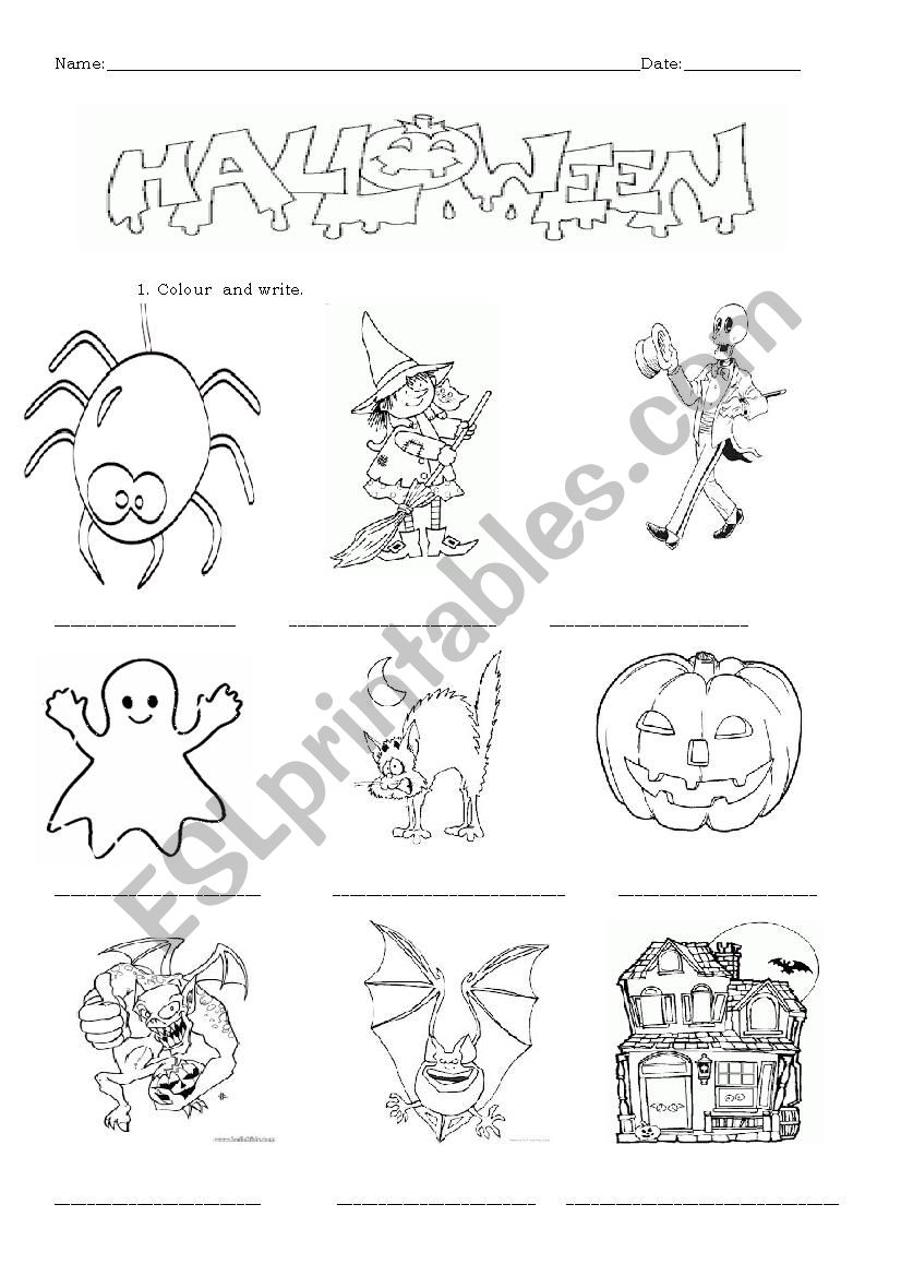 HALLOWEEN worksheet