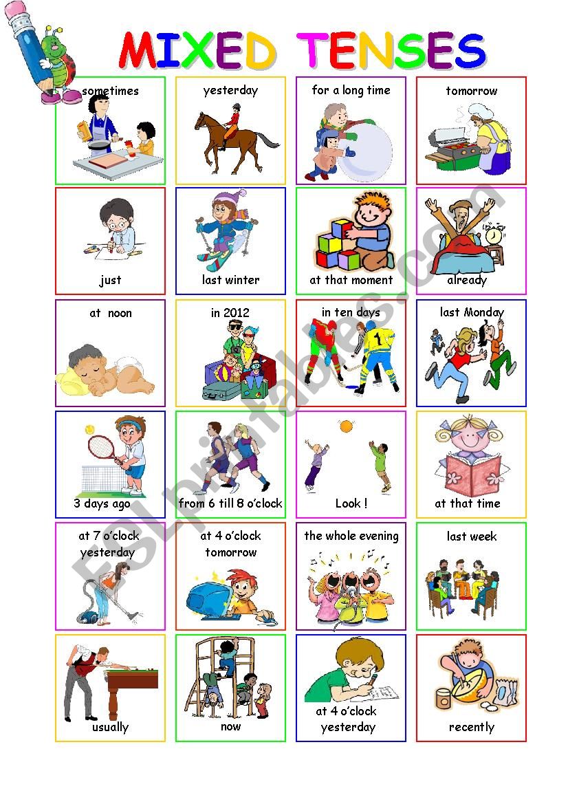 Mixed Tenses worksheet