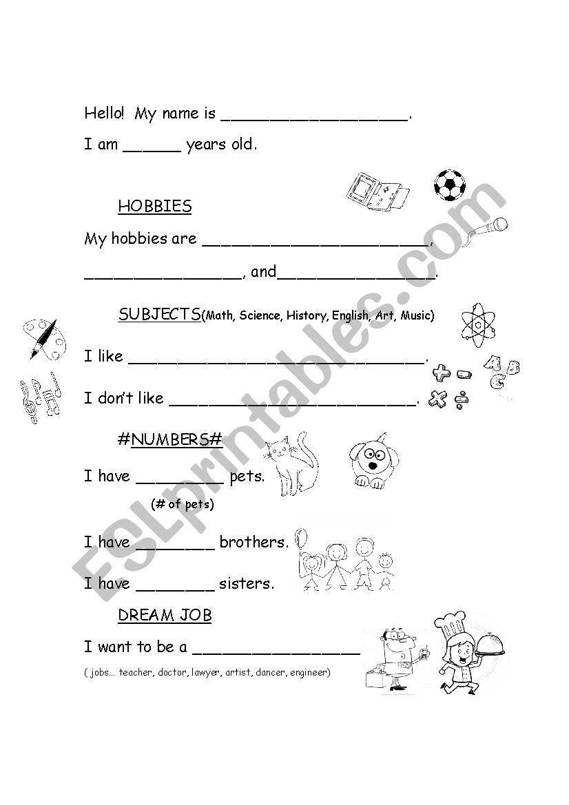 Introducing yourself high level ESL worksheet