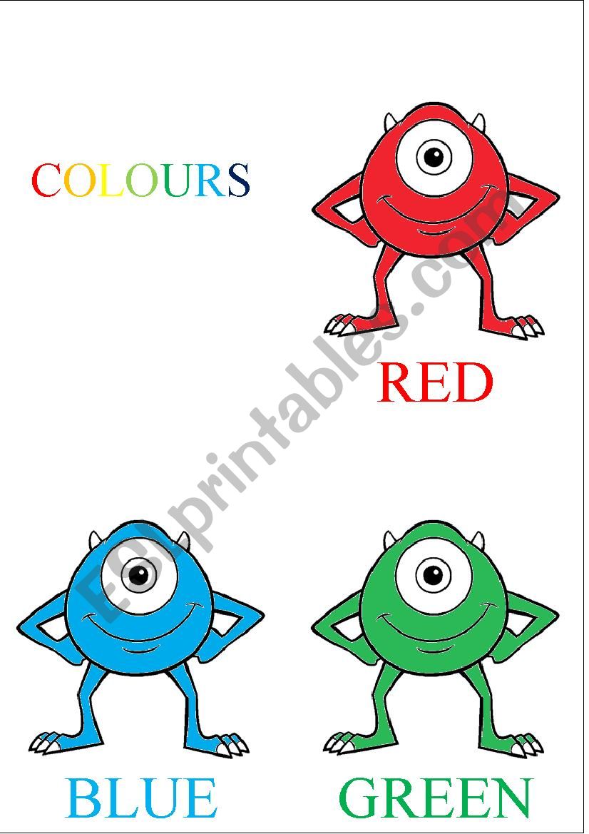 Colours - POSTER worksheet