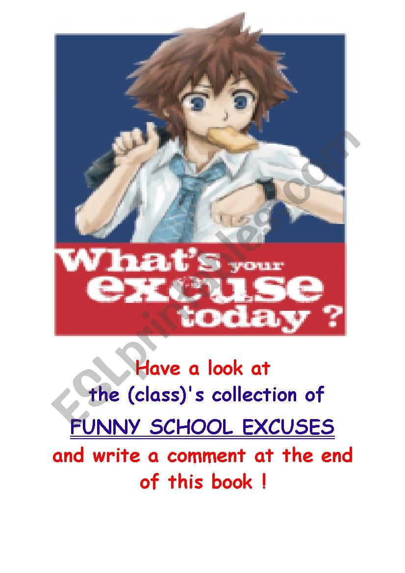 whatÂ´s your excuse today? class book