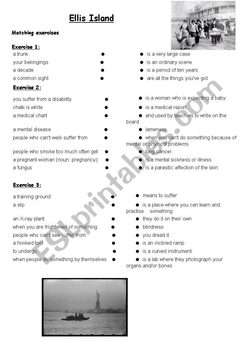 Immigration worksheet