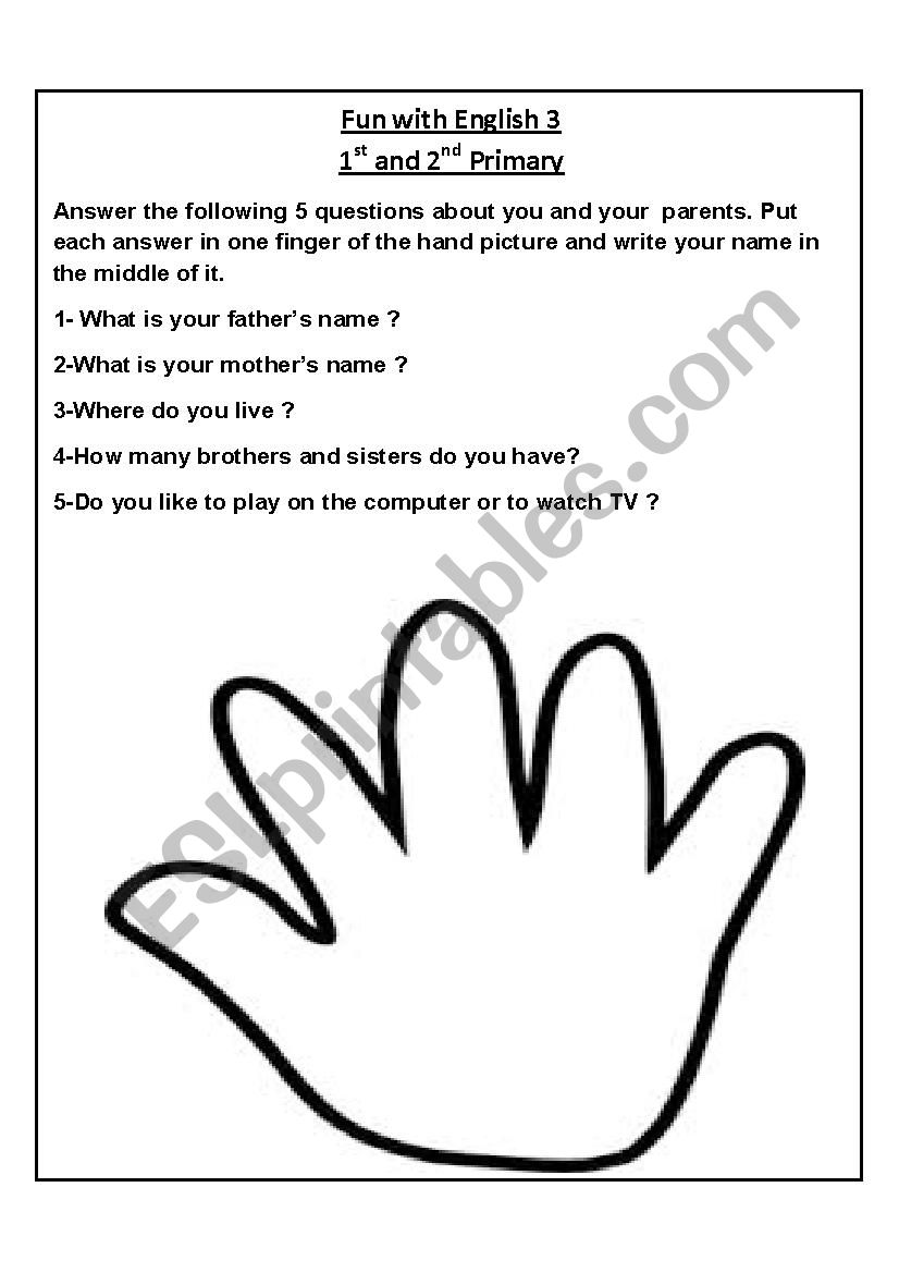 simple Wh questions age 6-8 worksheet