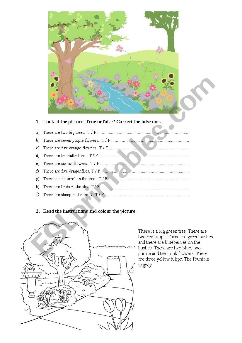 there is_there are pictures worksheet