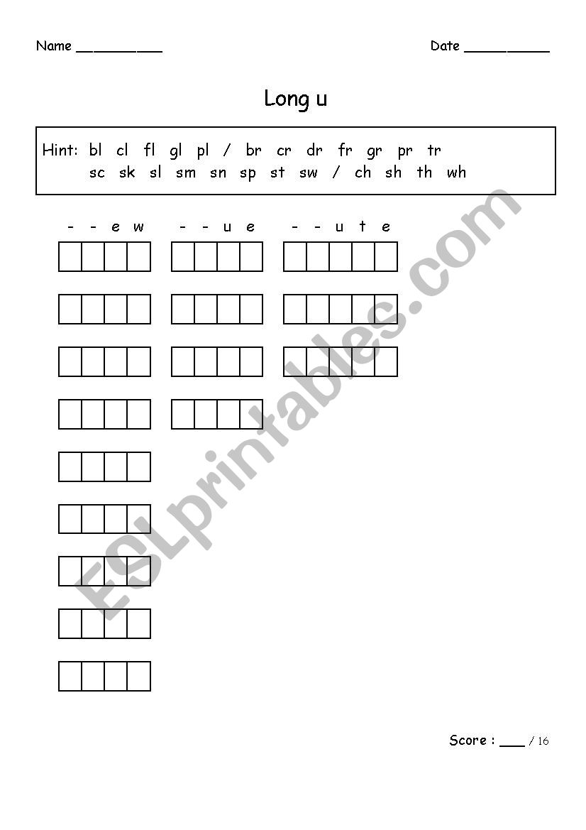 CCVC/CCVCe Words worksheet