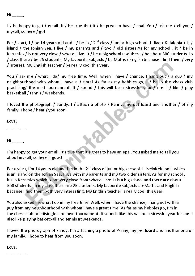 Introduction to informal email