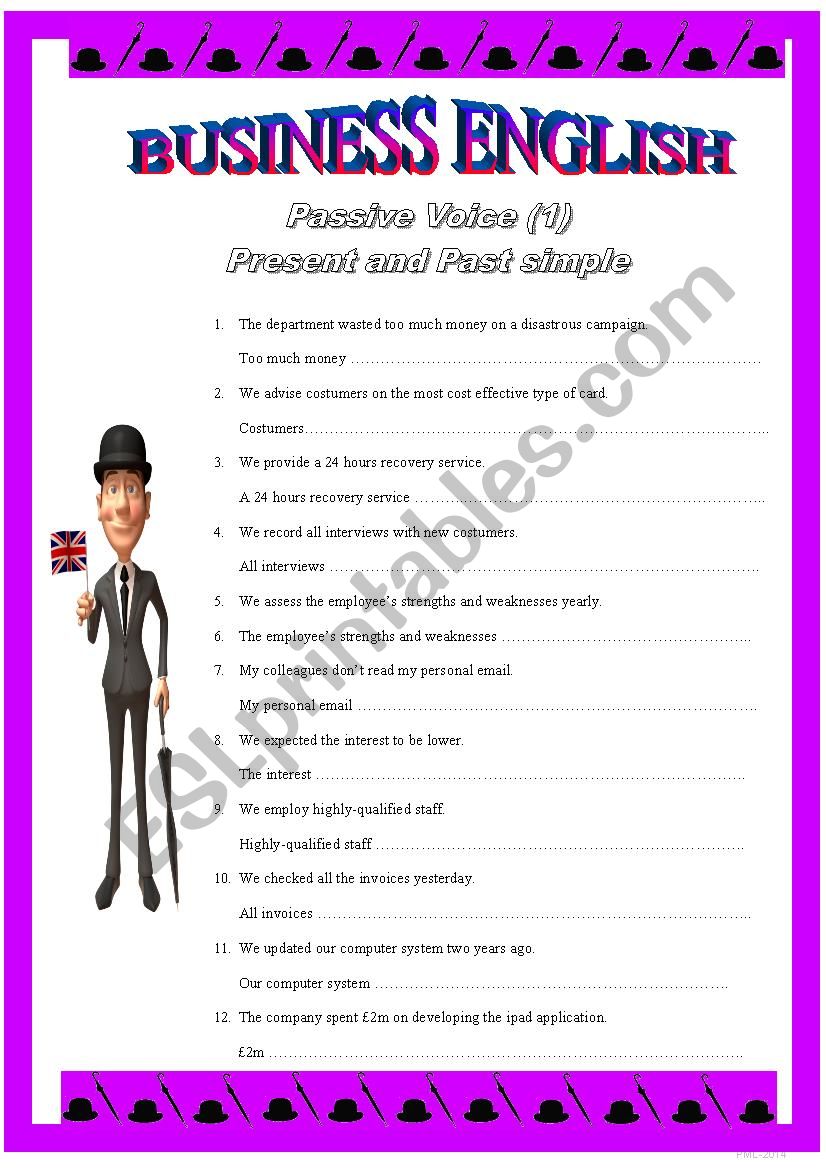 BUSINESS ENGLISH 7 - Passive voice (1)