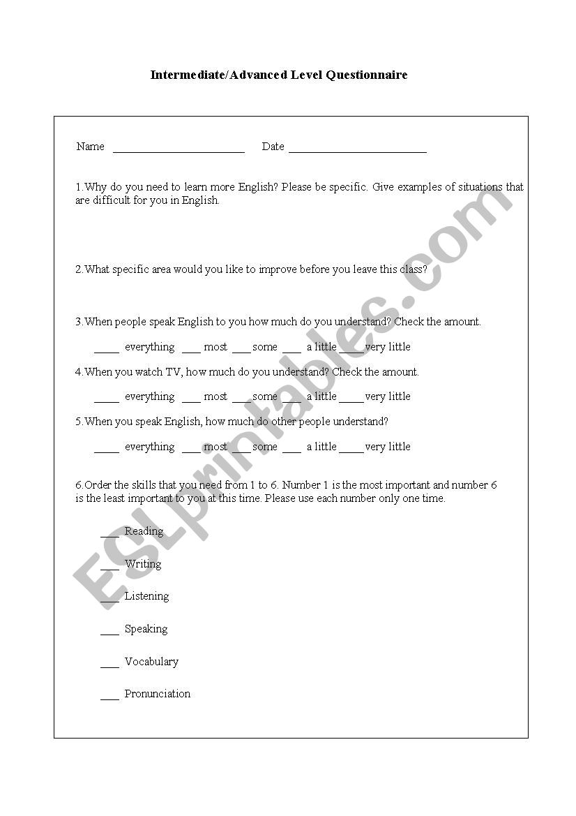 Assessing Adult English Language Learners