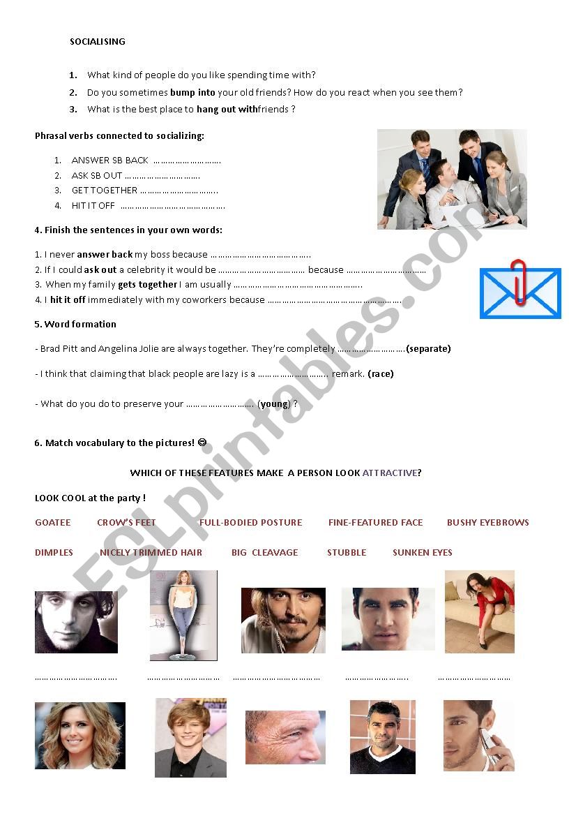 PEOPLE  FREE TIME worksheet
