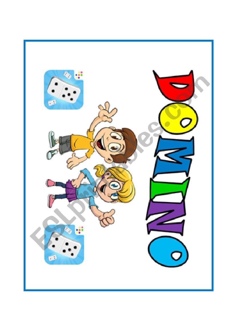 VERBS DOMINO worksheet