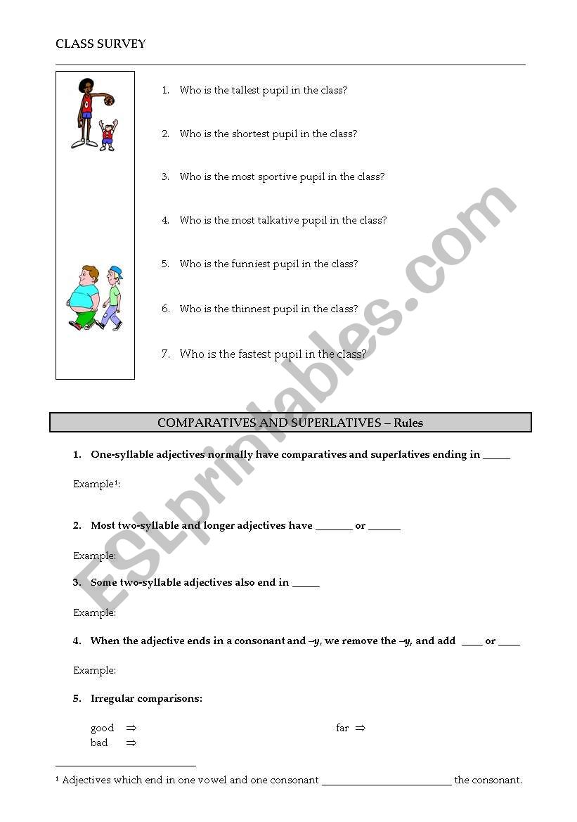 Introduction to comparatives and superlatives