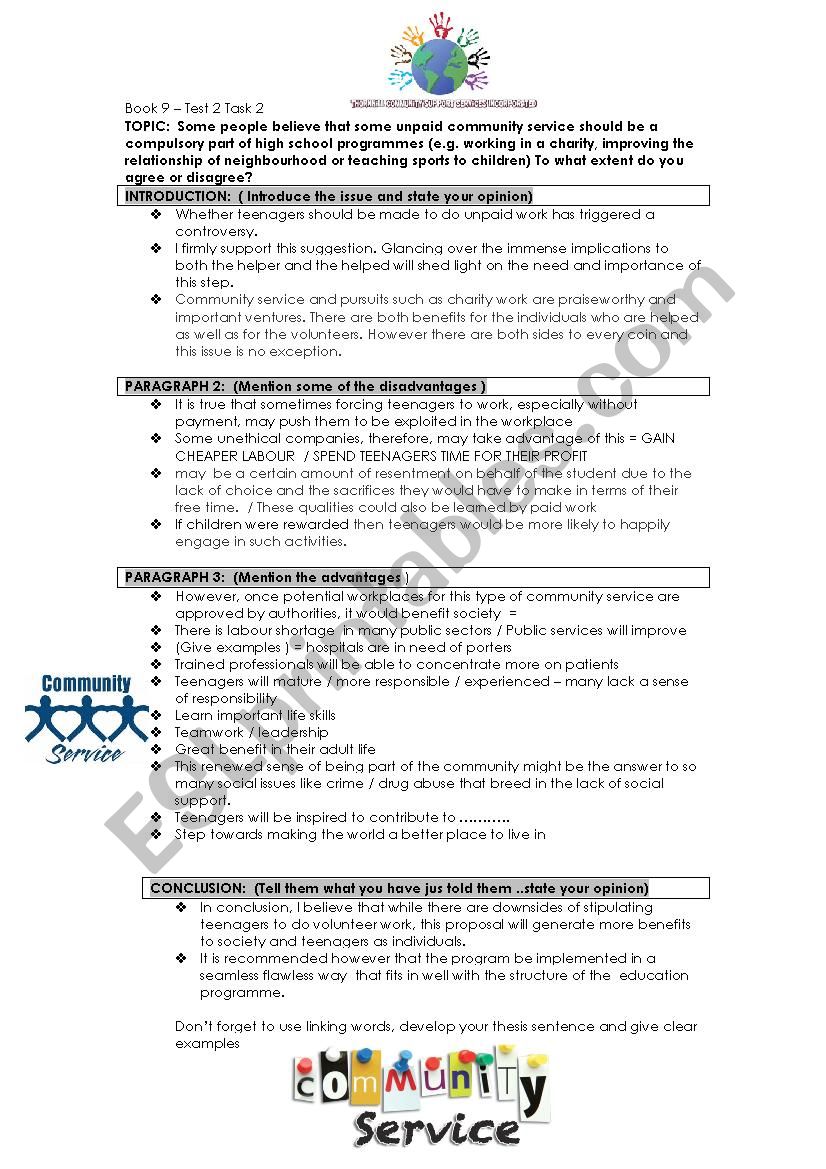 community service essay for ielts