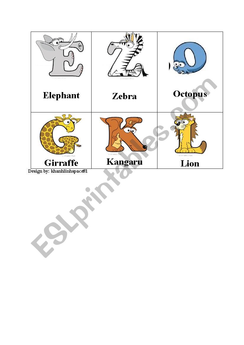 Alphabet worksheet